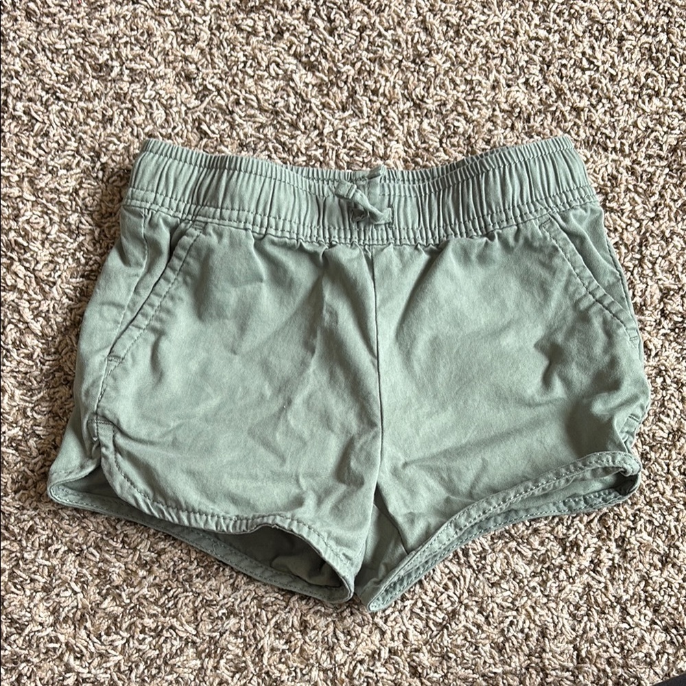 Jumping Beans Olive Green Pull On Shorts Girls Size 4